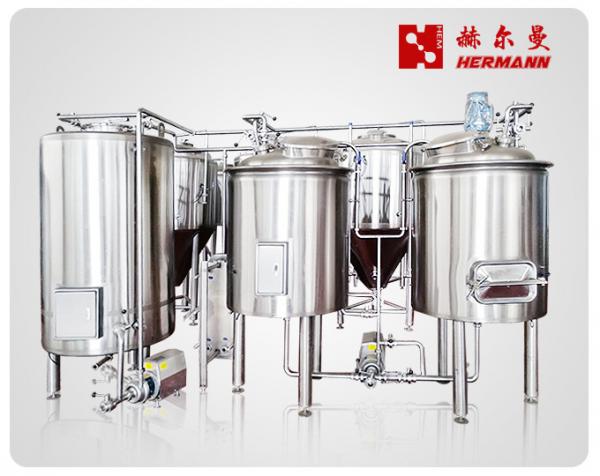 300L 2 Vessels SUS304 Craft Beer Brewing Equipment With Hot Water Tank