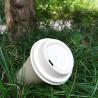 China Eco Friendly Compostable Sippy Cup Lids Sugarcane Bagasse 90 mm Round Cup Cover wholesale