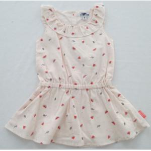 China Girl Woven Cotton Voile Dress Whole Lining Peter Pan Collar supplier