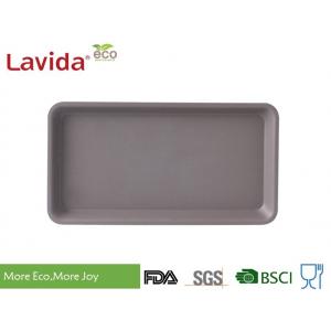 Disposable Non - Toxic Bamboo Fiber Tray , 12 Inch Bamboo Lunch Trays Dishwasher Safe