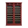 Smart Touch Control Dual-Zone Wood Wine Cooler Cabinet With Locking Glass Door
