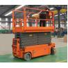 Upright Powered Hydraulic Man Lift Equipment With Emergency Stop Button