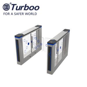 Compact Design Office Security Gates , Stainless Steel Swing Gate Turnstile