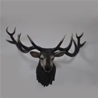 China Deer Head Animal Wall Decor Sculptures Hanging vintage style Customized on sale
