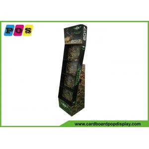 China POP Advertising Cardboard Display Shelves , 4 Shelves Paper Display Stand For Calendars Showing POC035 supplier