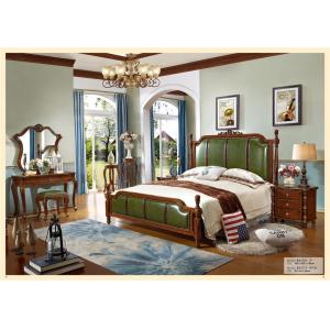 Bedroom Set King Size Leather Wooden Furniture Bed