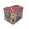 China House Shaped Gift Printed Tin Containers wholesale