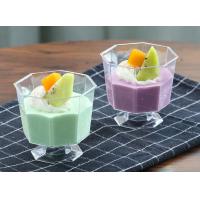 4oz 120ml Octagon Mousse Plastic Dessert Cups Goblet Shape