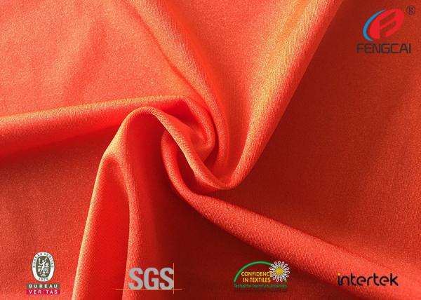 Garment Nylon Lycra Spandex Fabric , Shiny Lycra Bathing Suit Fabric Anti