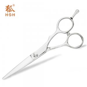 Right Handed Stainless Steel Hair Scissors Salon Use Convex Edge Blade