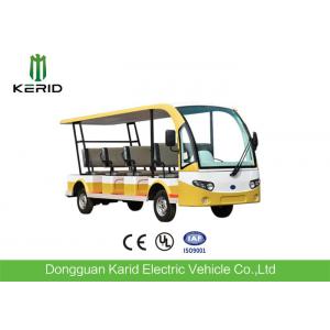 China Environmentally Friendly 11 Seater Mini Pure Electric Open Top Sightseeing Car 72V Motor For Public Area Transportation supplier