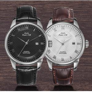 China OEM 3ATM Miyota 2115 Quartz Wrist Watch With Leather Strap supplier