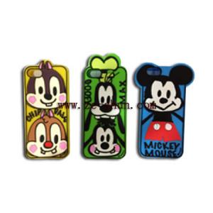 China Cartoon Style Mobile Phone Silicone Cases apply to Iphone 5 / 5S supplier