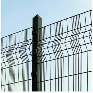 Green Welded Metal Triangle Fence Panel PVC Coated With Triangle Bends