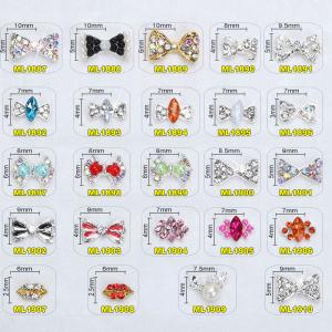 Hot NEW Wholesale Alloy Jewelry 3D Nail Art Jewelry Nail rhinestones Sticker Supplier Number ML1887-1901