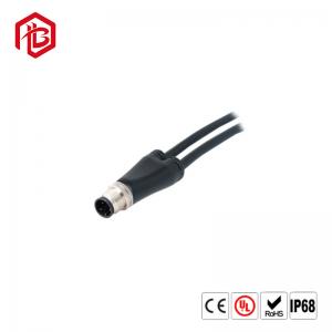 China M12 electric bike 3pin cable connector waterproof ip68 automotive plug connector supplier