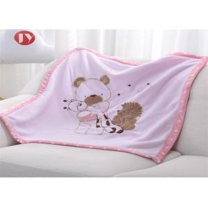 China Newborn Thick Warm Baby Blanket With 2 Layers Super Soft Knitted Animal Pattern ECO supplier