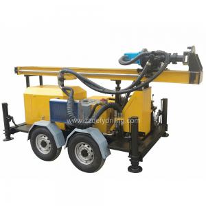 China Manufacturer of DFQ-150W 150m Trailer Rock DTH down-to-hole Water Borehole Drilling Rig Machine supplier