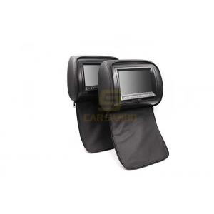 China 9 inch Car headrest DVD Player With zipper / Black Color Built - in USB Port , SD Slot supplier