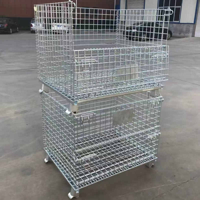 China High-Strength Steel Storage Cage with Modular Design and Small Access Door for Efficient Warehouse Use wholesale