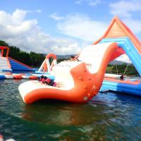 China 0.9mm PVC Tarpaulin Fabric Inflatable Water Sport, Inflatable Water Totter Slide on sale