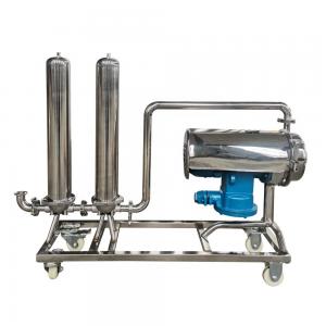 China Alcohol Filtration System GHO Stainless Steel Vodka Filter Housing for 50 KG Capacity supplier