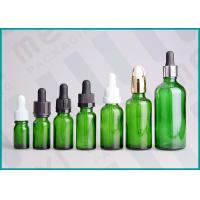China Green Glass Dropper Bottles , 10ml 20ml 30ml E-Liquid Dropper Bottle  on sale