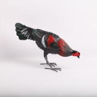 China Unique Animal Garden Ornament Weatherproof Metal Chicken Ornaments on sale