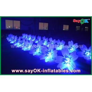 8m Colorful Inflatable Lighting Wedding Flower Chain Decoration In Stage