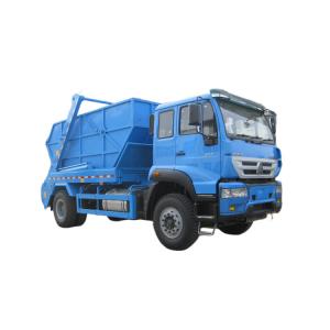 China CNHTC SINOTRUK HOWO 4X2 6-10cbm Swing Arm Truck For Waste Collection supplier