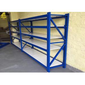 China Níveis laminados do tamanho padrão quatro dos aços do racking do período do dever sistema longo médio supplier