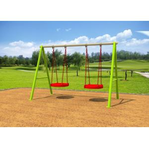 China Galvanized Steel Swing Sets / Kids Outdoor Swing Set 7-10 Years Service Life supplier