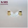 SRS empty cosmetic 5ml plastic perfume roll on bottle with gold hook cap