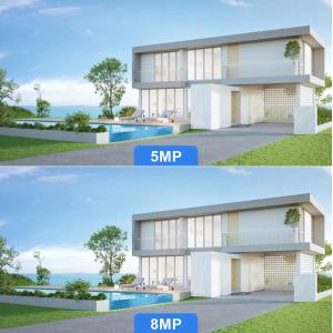 China カスタマイズされた4チャネル 8MP 赤と青のライトアラーム 屋外ホーム PoE NVRキット Cctv IPカメラ 監視 セキュリティカメラシステム wholesale