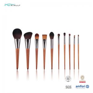 China Premium Synthetic Professional Makeup Brushes 11pcs Kabuki Foundation Blending Brush supplier