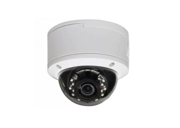 Waterproof 1080P Network IP Camera / White Wide Angle Cctv Dome Camera