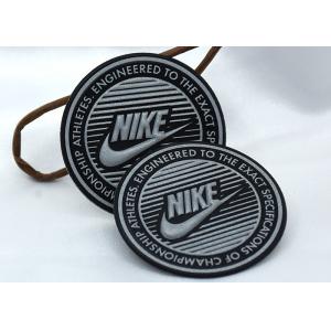 Embossed Round Nike Logo TPU 3M Reflective Labels For Sweatpants
