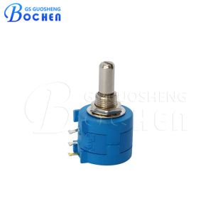 China 10-Turn 3590s Bobinada Variable Resistance Potentiometer With Panel Mounting wholesale