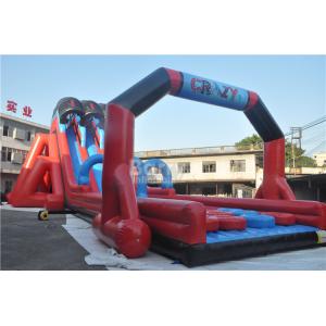 China Crazy Fun Inflatable 5k Run Finish Line , Giant Inflatable Obstacle Course for Adults supplier