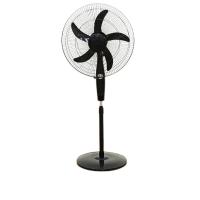 China AC DC 16 / 18 Inch Rechargeable Solar Powered Fan For Home With LED Light on sale