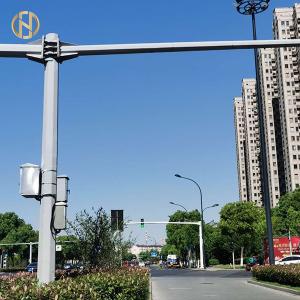 Anti Seismic Design CCTV Camera Pole  Steel Surveillance Camera Pole