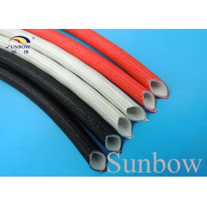China Welding Machine Protection Silicone Rubber Coated Fiberglass Sleeving supplier