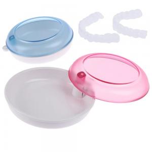 Plastic Portable Dental Retainer Box Colorful With Rotary Switch