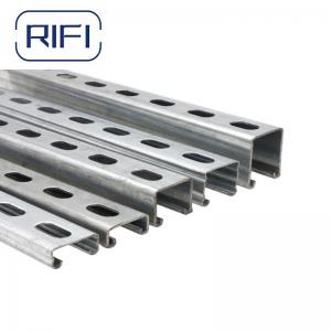 China Pre Galvanized Strut Channel And Fittings 21mm C Steel Channel supplier