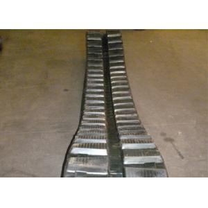 China Mini Black Excavator Rubber Tracks 350 X 52.5 X 104 With Steel Wire Inside wholesale