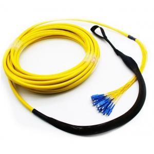 Pre Terminated Single Mode Fiber Cable Assemblies 24 Core LC/UPC SC/UPC With Pulling Eyes