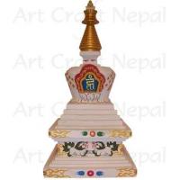 Statue Tibetan White Stupa