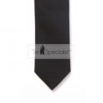 Black Textured Skinny Tie #C003/1
