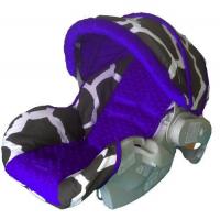 Custom giraffe purple minky replacement covers for infant car seat Fits graco snugride chic-covers