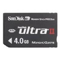 USB Flash Drive - Style Glow SanDisk Ultra II Memory Stick PRO Duo Card(4GB)